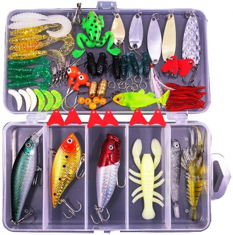 77Pcs Fishing Lures Kit Set | Fishoholic